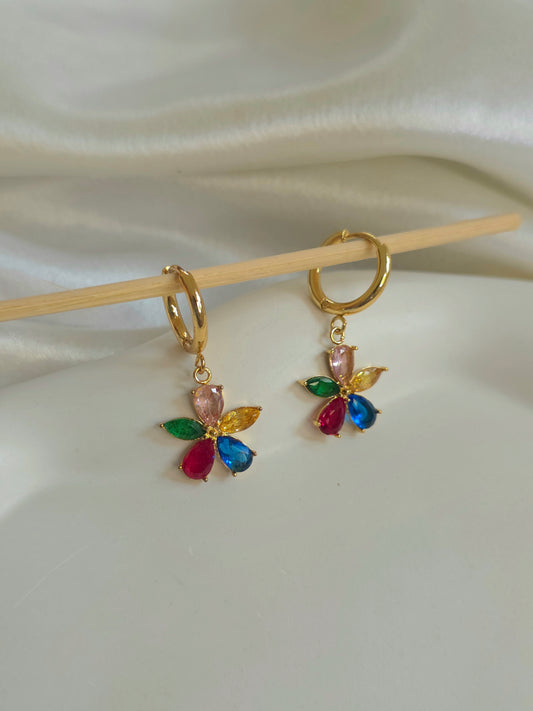 Rainbow Bloom Earrings 🌈✨
