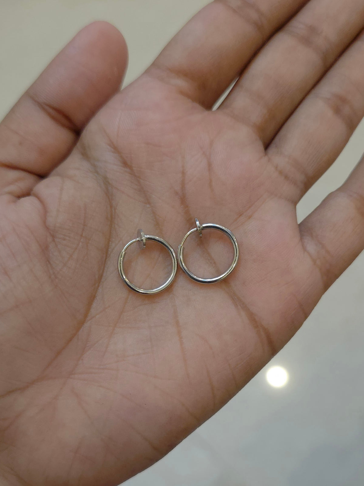 Non-Piercing Earrings silver (Pair)
