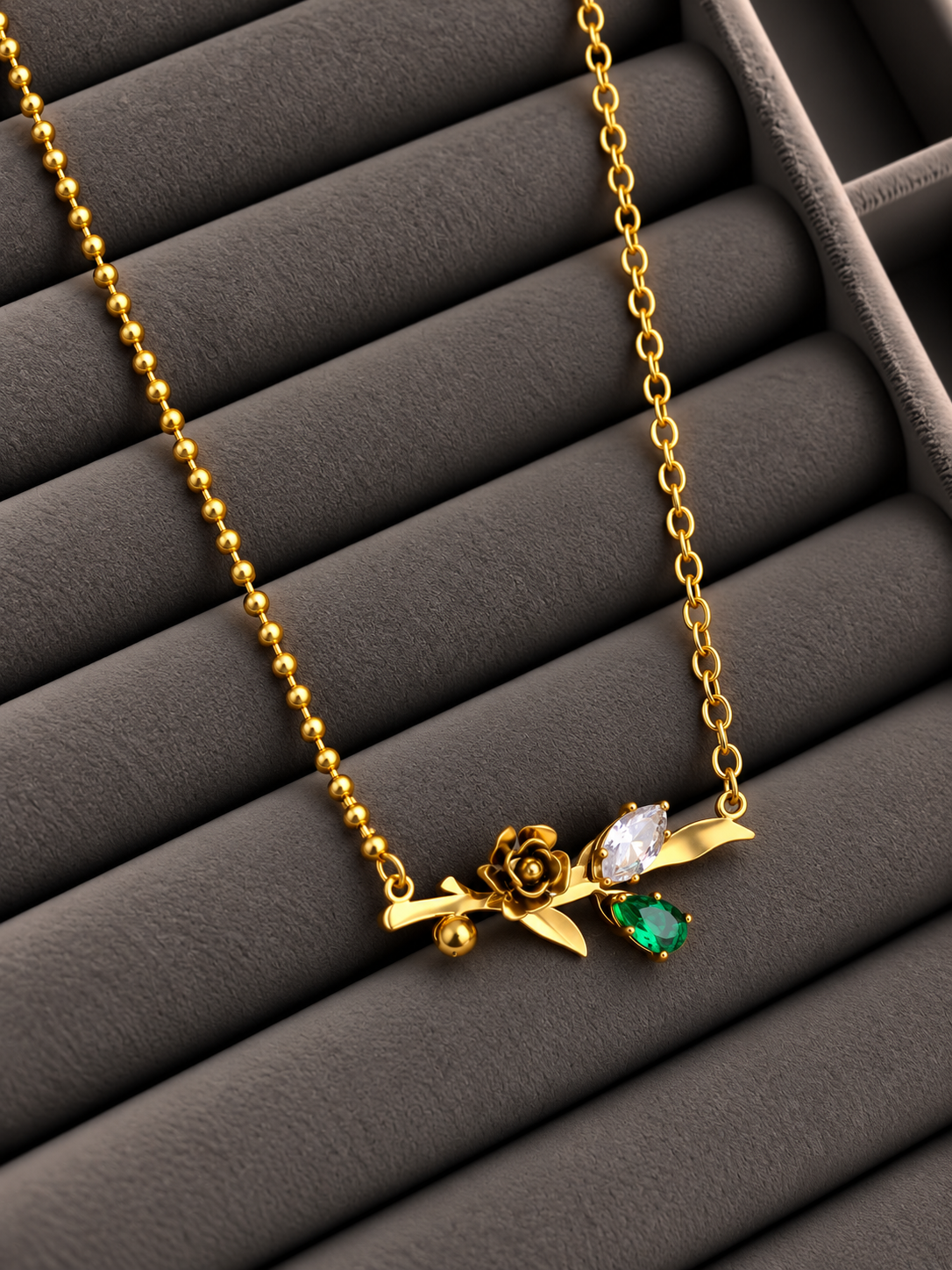 Golden Garden Necklace 🌹✨