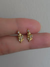 Feather Shine Ball Back Studs