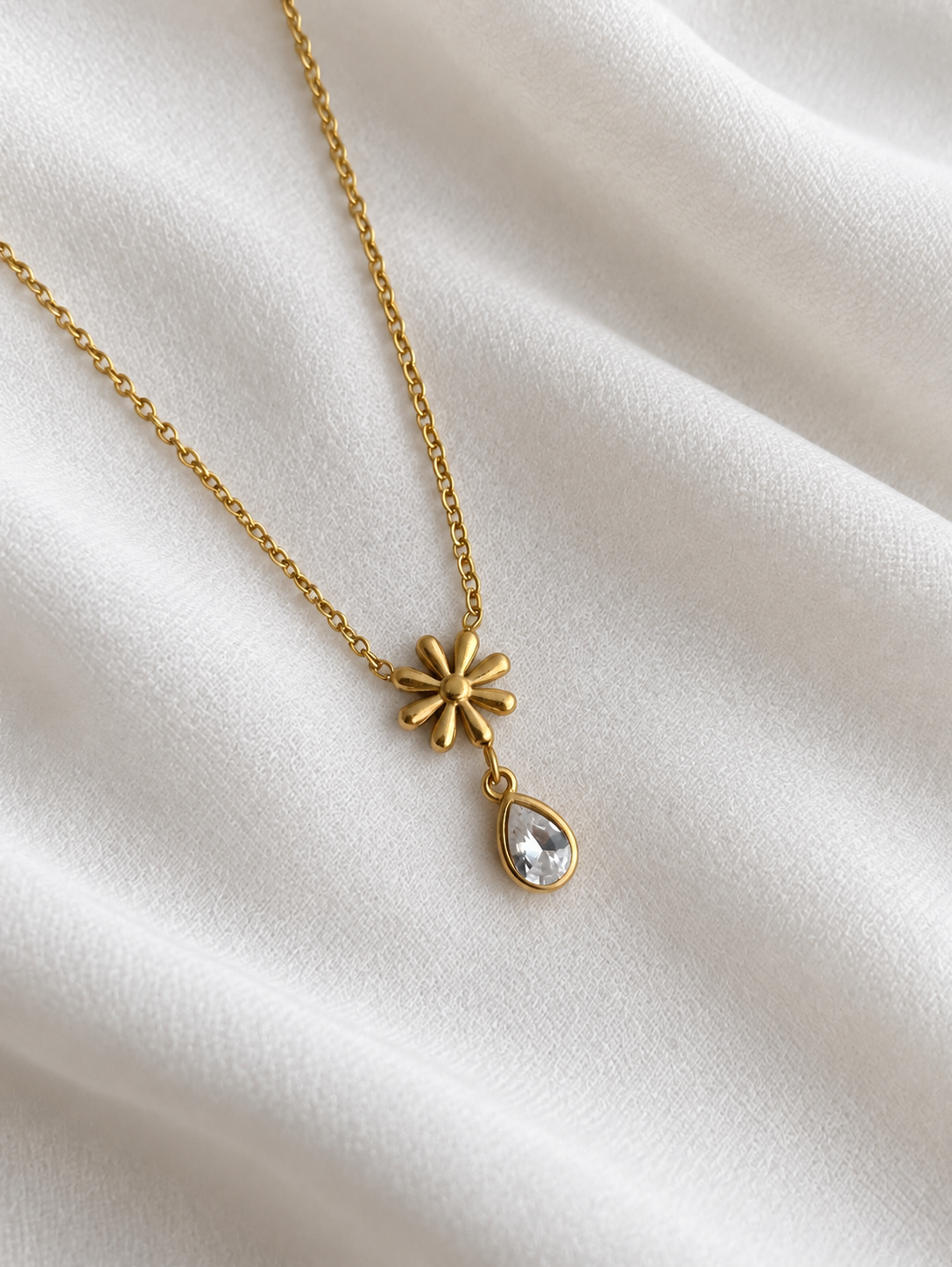 Flora Teardrop Necklace