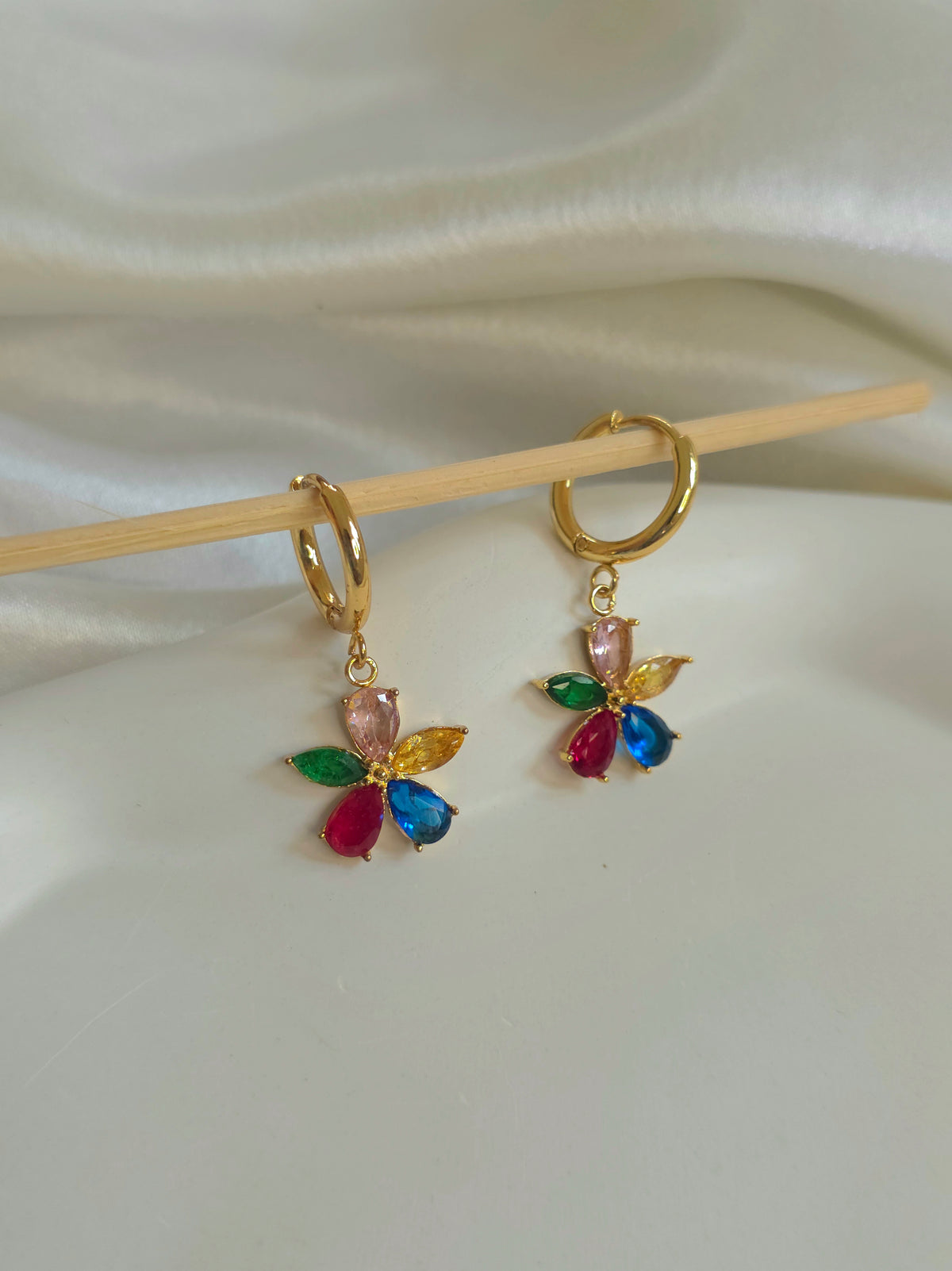 Rainbow Bloom Earrings 🌈✨