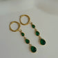Emerald Raindrop Earrings