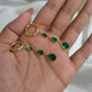 Emerald Raindrop Earrings