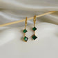 Emerald Duo hoop Earring