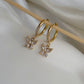 Crystal Butterfly Hoops