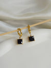 Black Luxe Hoops