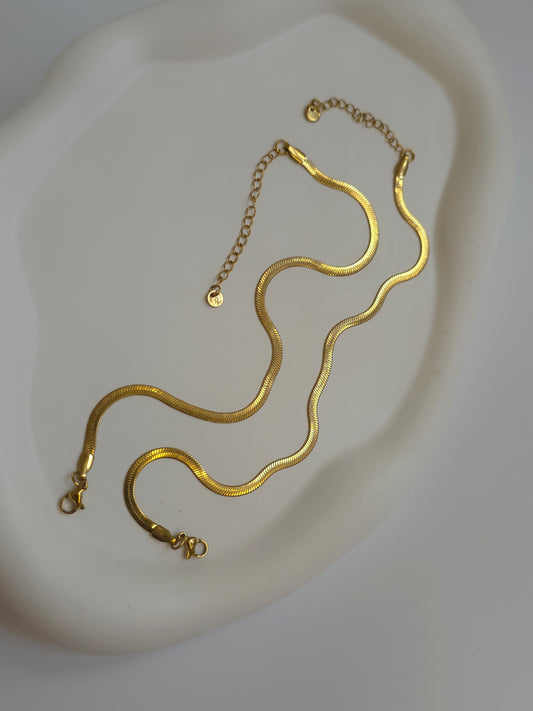 Snake Chain Anklets (Pair)
