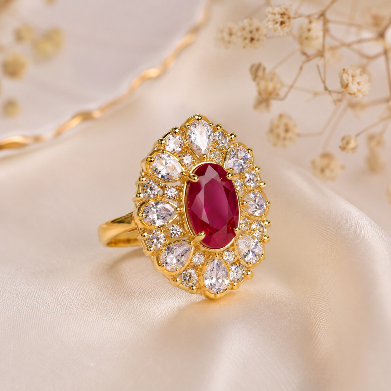 Royal Stone Cocktail Ring