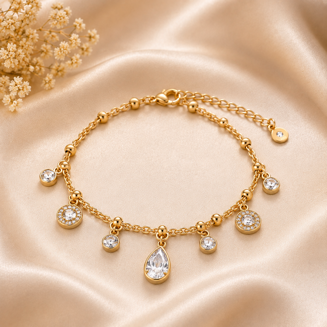 Crystal Charm Bracelet