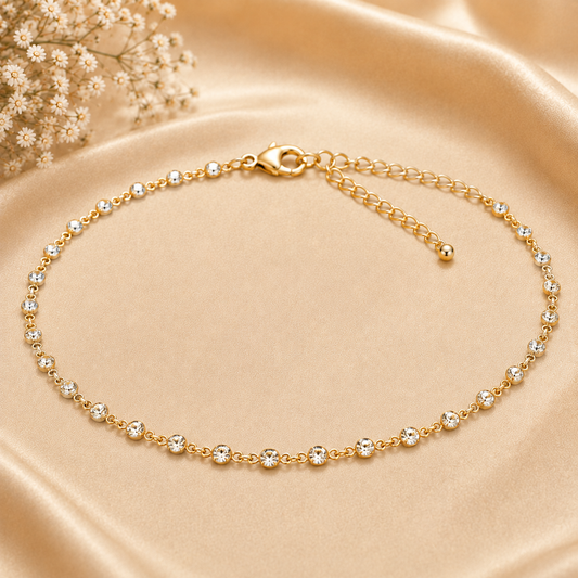 Crystal Chain Anklet