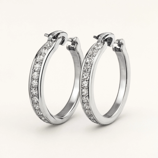 Crystal Hoop Earrings