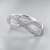Infinity Crystal Ring
