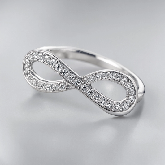 Infinity Crystal Ring