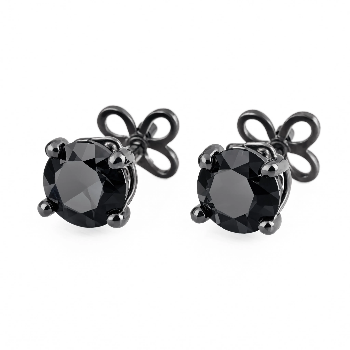 Men's Black Stone Studs