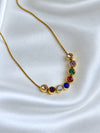 Rainbow Bead Neck Chain