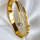 Crystal Nail Bangle Bracelet