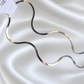 Flat Silver Snake Neck chain