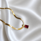 Ruby Glow Snake chain