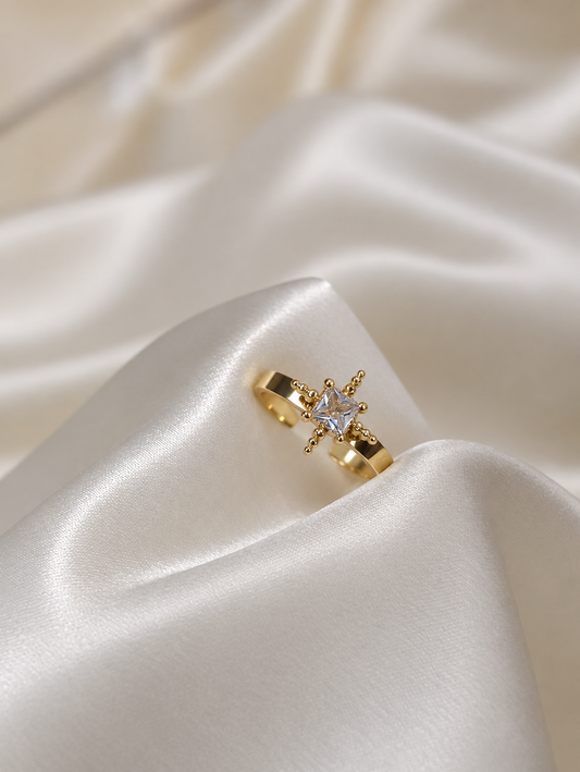 Divine Solitaire Ring ( Adjustable )