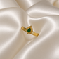 Emerald Gemstone Ring ( Adjustable )