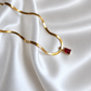 Ruby Glow Snake chain