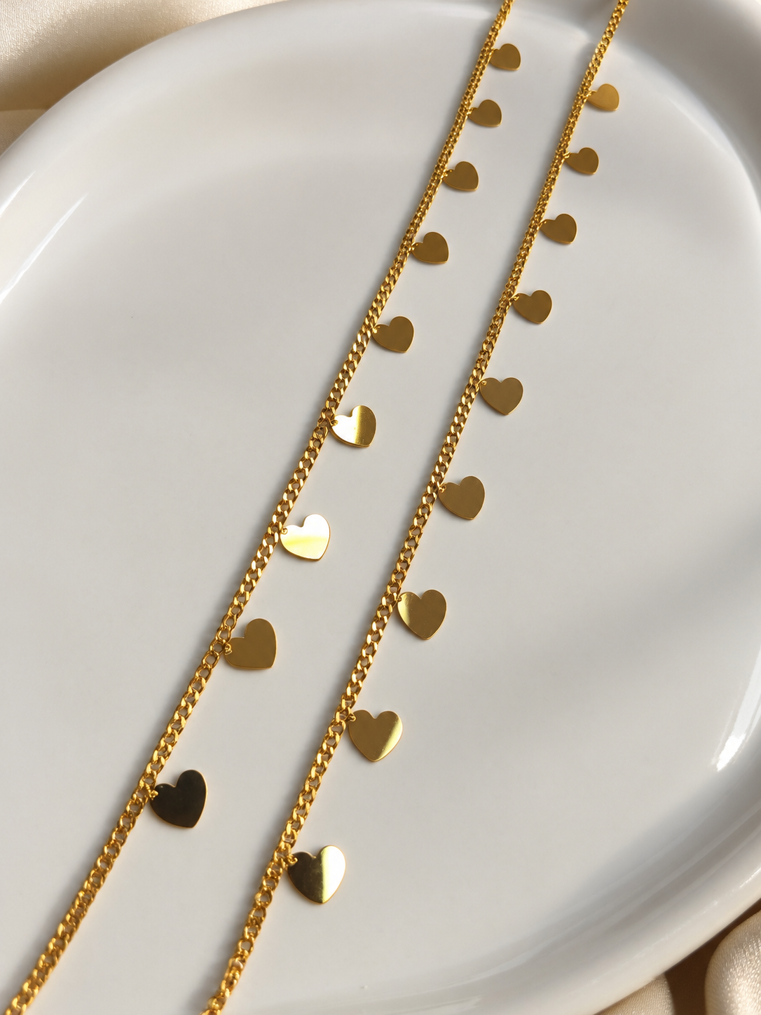Love Drop Anklets ( Pair )