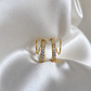 Spiral Hoop Earrings(Pair)