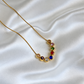 Rainbow Bead Neck Chain