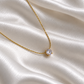 Crystal Round Stone Neck Chain