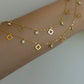 Clover with stone Glow Anklet ( Pair )