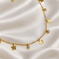 Flower & Stone Neck Chain