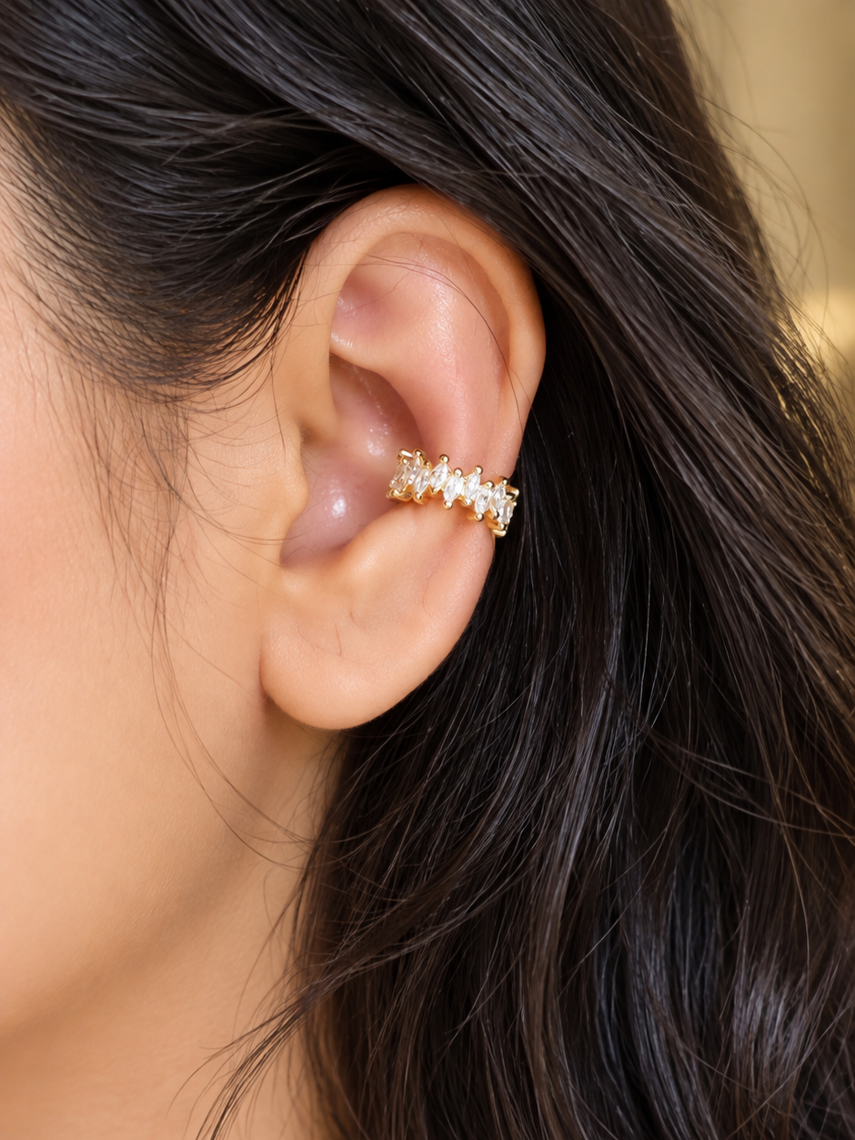 Crystal Row Earcuff (Pair)