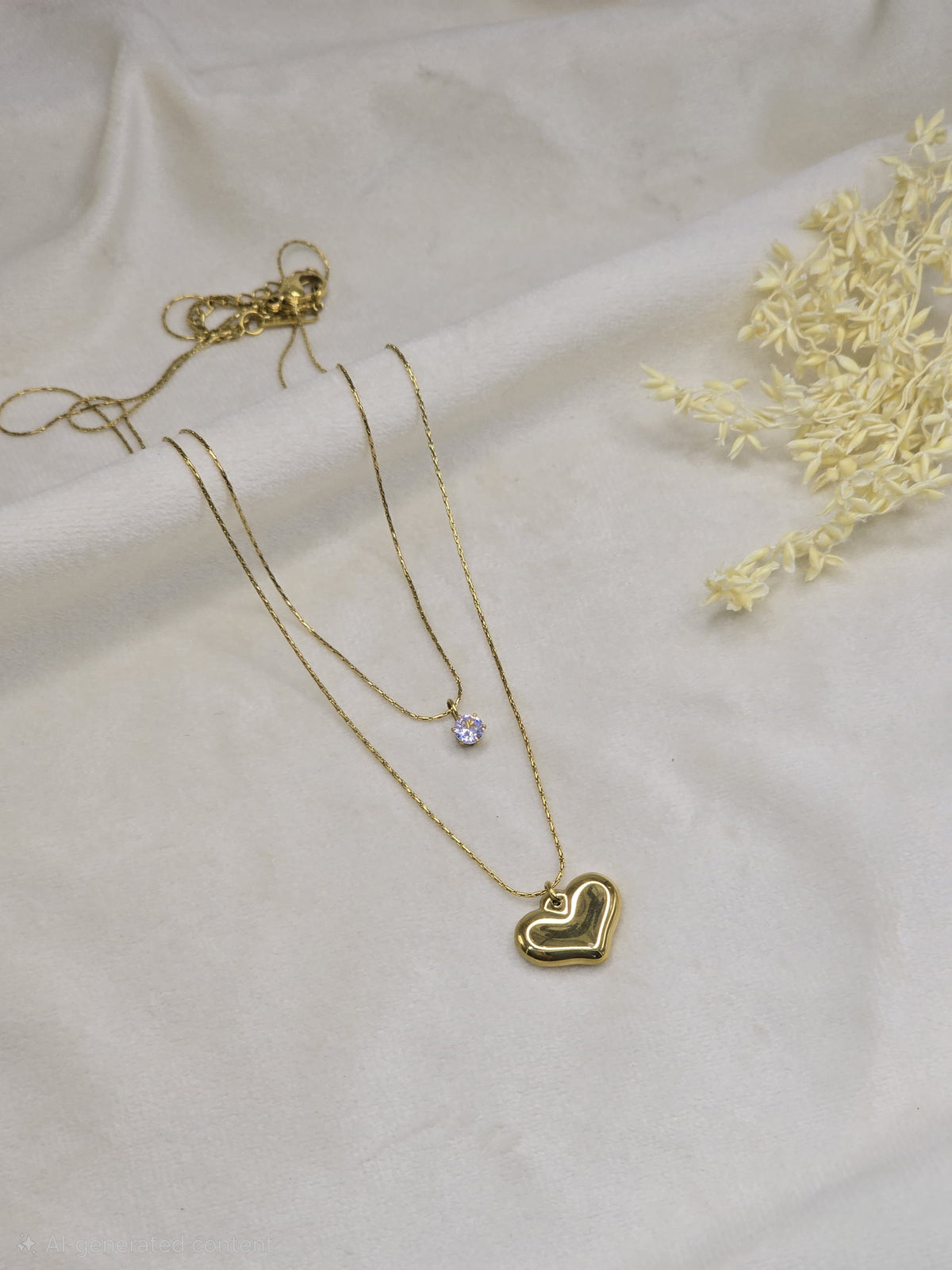 Twinkle Heart Layered Necklace