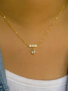 Trio Crystal Heart Pendant