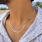 Flat Silver Snake Neck chain (2mm)