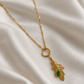 Green Leaf Drop Neck Chain