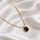Black Stone Neck Chain