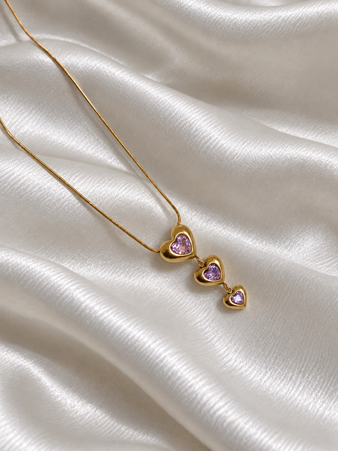 Triple Heart Necklace