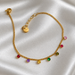 Rainbow Gem Bracelet (316L  PVD plated)