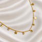 Flower & Stone Neck Chain