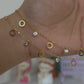 Crystal Circle Anklets (Pair)