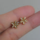 Floral Ball Back Studs