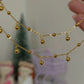 Golden Bead Drops Anklets ( pair)