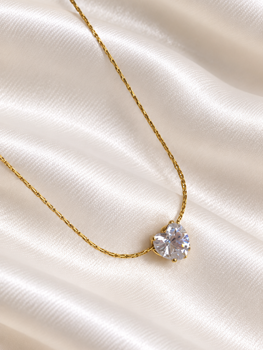 Crystal Heart Chain