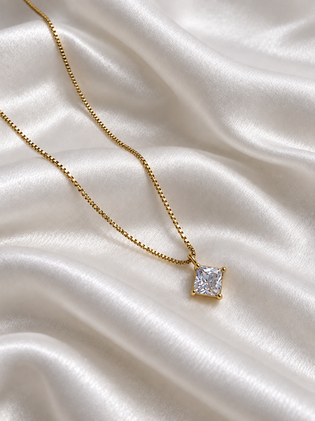 Crystal Square Necklace