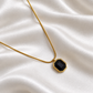 Black Stone Neck Chain
