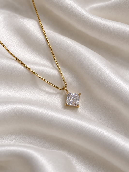 Crystal Square Necklace