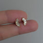 Golden Arc Crystal Ball back Studs